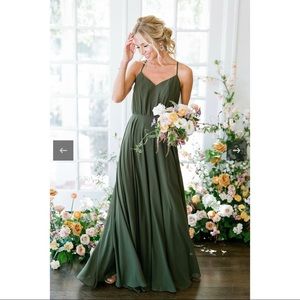 Revelry Kaia Bridesmaid Dress - Olive